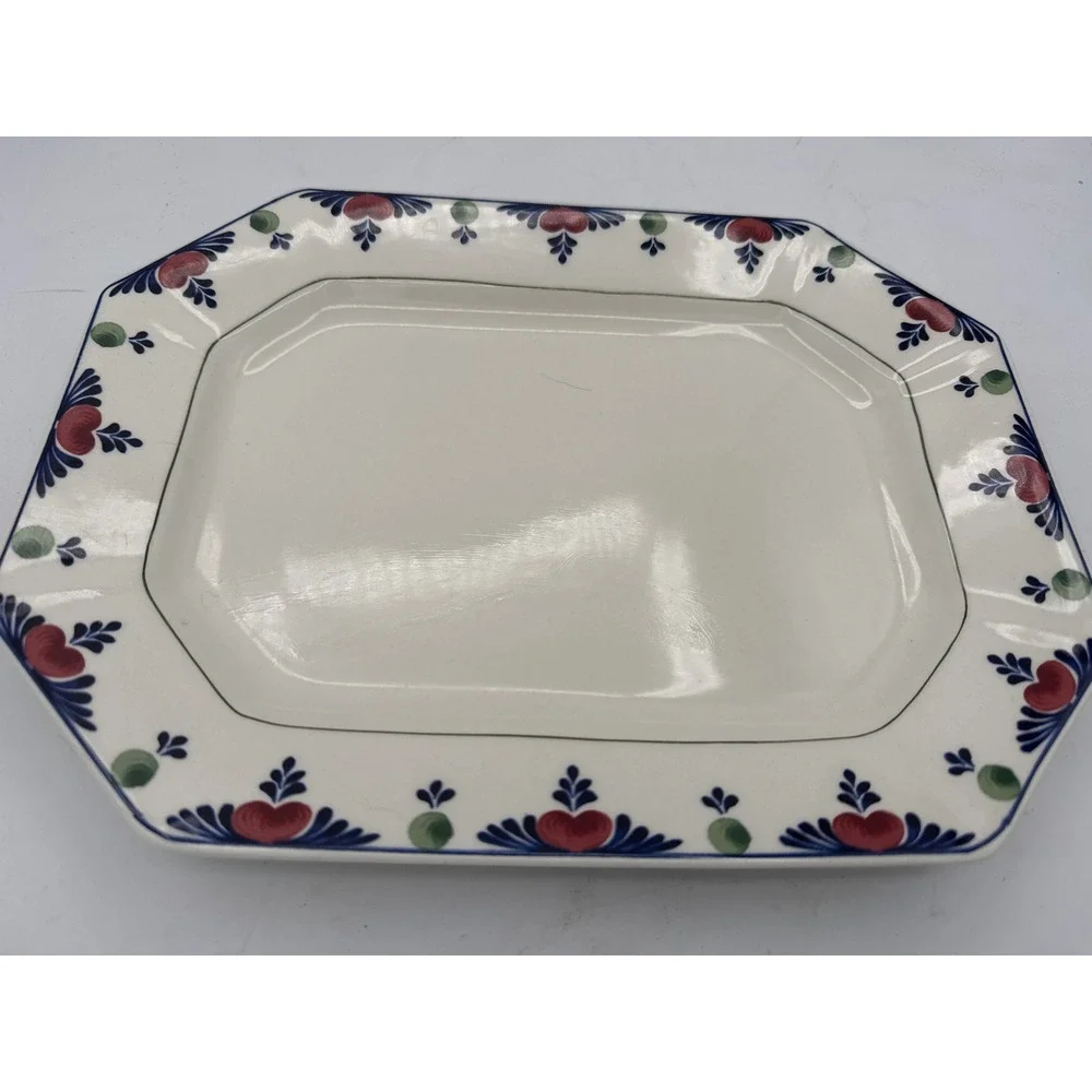Vintage Adams Veruschka Ironstone Serving Platter Octagonal Made in England